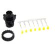 Mufa tata cu 7 pini cu filet, AMP RK 1.5, pentru lampi, Mars M680043