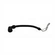 Mufa conector cu 2 pini, mama, pentru lampi, in L, neagra cu cablu, PRW002 TruckLed