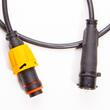 Cablu conector lampi cu mufe cu 5pini, 1 fisa + 1 priza, 0.85m,Fristom WTY Bajonet 5pin M085 GN  