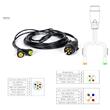 Instalatie electrica remorci 12V, fisa 7 pin, L=2x5.5m, cu  2 mufe 5 pin, E1507 