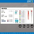Set 28 sigurante plate mari si mici, creion tensiune FUS0028 Car+