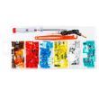 Set 92 sigurante plate mari, 5-30A, cu creion tensiune si extractor, Carmotion 86302