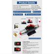 Siguranta automata rearmabila cu reset, cilindrica, 100A, 12-48V, 03821 Amio