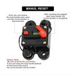 Siguranta automata rearmabila cu reset, patrata, 100A, 12-48V, 03828 Amio