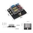 Set cutie sigurante plate cu 6 cai, cu indicator LED si 12 sigurante, 12-24V, 03039 Amio