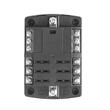 Cutie sigurante plate cu 6 circuite CC, maximum 30A, linie conexiune negativa, capac protectie, 03833 Amio