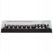 Cutie sigurante plate cu 12 circuite CC, maximum 30A, linie conexiune negativa, capac protectie, 03834 Amio