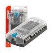 Cutie sigurante plate cu 12 circuite CC, maximum 30A, linie conexiune negativa, capac protectie, 03834 Amio