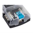 Cutie sigurante plate cu 12 circuite CC, maximum 30A, linie conexiune negativa, capac protectie, 03834 Amio