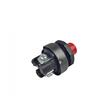 Buton pornire, Start cu revenire, plastic, rosu, 12/24V, 3pini, TLB242