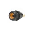 Lampa martor bord fi16mm, 48mm, fara bec liliput BA7s ,  galben BK77274