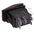 Intrerupator On/Off, 4.5x2.5cm, 5 pini, 12/24V Rear Differential Lock J12