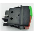 Intrerupator ON/OFF dreptunghiular, LED, rosu cu verde, TL-31