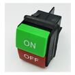 Intrerupator ON/OFF dreptunghiular, LED, rosu cu verde, TL-31