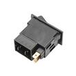 Intrerupator ON/OFF pentru Girofar, 12V, cu 4pini, galben, Case, New Holland BKhv01