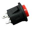 Intrerupator, buton ON/OFF cu revenire, rotund, rosu, semn Claxon, TL-30