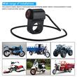Intrerupator ON/OFF, iluminare LED rosu, aluminiu, scuter, atv, prindere pe ghidon, MCC004