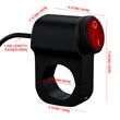 Intrerupator ON/OFF, iluminare LED rosu, aluminiu, scuter, atv, prindere pe ghidon, MCC004