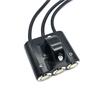 Intrerupator 3 butoane, iluminare LED diferite culori, aluminiu, pentru scuter, atv, prindere pe ghidon, WCC001