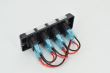 Panou 4 intrerupatoare 13x5cm, cu capac, 12v \Art SPP20 12V