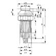 Intrerupator lumina avarii 12V, 7 pini, rotund, Case, MF, Deutz, Fend 0117748 BK SS78
