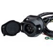 Kit priza carlig remorcare, priza 7 pini 12V cu 2 cabluri 2m cu 4 si 5 fire, kit instalatie electrica carlig remorca  INSHAKA 