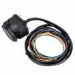 Kit priza carlig remorcare, priza 7 pini 12V cu 2 cabluri 2m cu 4 si 5 fire, kit instalatie electrica carlig remorca  INSHAKA 