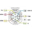 Priza remorca 7 pini, 12V, metal WGN006/k Hico