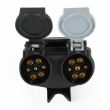 Adaptor priza rulota, remorca,  in Y 13>2x7, din fisa 13 pini in 2 prize x 7 pini N / S 12034 