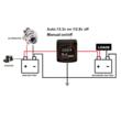 Kit Izolator baterie auto, releu inteligent dual cu ecran LED, mod automat si manual, 12V, 140A, TP71