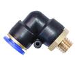 Cupla rapida mufa cu cot, plastic + surub metal, fi12 + M12 bk VA51