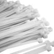 Set 100 coliere plastic 450x4.8mm, albe, 61767 Carco