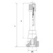Valva pentru vehicule comerciale, L61.3mm, TR602HP 