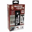 Kit reparatie cauciuc, cu snur si capsule CO2, pentru moto, atv, scooter, cu adaptor valva Presta si Schrader, Quick&Safe RP12014 
