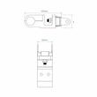 Suport pentru proiectoare, pentru pridere pe teava fi23-28mm,  S.112530 Sparex 
