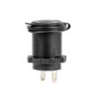 Priza bricheta 12-24V, cu iluminare LED rosu, cu capac, incastrabila, 04219 Amio