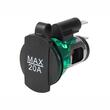 Priza bricheta 12-24V, LED, incastrabila cu capac, max 20A, tip EURO, 63225 Carmotion 