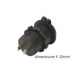 Priza alimentare auto cu capac 42303 CarCo