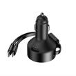 Incarcator auto 1xUSB Tip C, cu cablu retractabil iPhone si USB-C, 12-24V, 60W, 04370 Amio