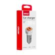 Incarcator auto 2xUSB, 12-24V, USB-A si USB-C, 38W, alb-portocaliu, 03883 Amio 