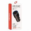 Incarcator auto cu USB si mufa C, fara fir, din aluminiu, 12-24V QuickCharge 3.0 PCH-08, 02934 Amio