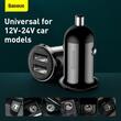 Incarcator auto 2xUSB 12/24v 4.8A Carbon Baseus Grain ProCar 20200 / b.a.m BSS014