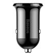 Incarcator auto 2xUSB 12/24v 4.8A Carbon Baseus Grain ProCar 20200 / b.a.m BSS014