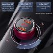 Incarcator Auto Baseus Magic 2xUSB QC 3.0 45W, cu voltmetru Aurora color, 29323