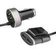 Incarcator auto USB 2+2, fata - spate, 12/24V Myway 63009 Carmotion