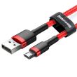 Cablu incarcator USB, cablu 2m, micro USB, Red Cafule, 28035 Baseus