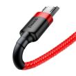 Cablu incarcator USB, cablu 2m, micro USB, Red Cafule, 28035 Baseus
