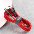 Cablu incarcator USB, cablu 2m, micro USB, Red Cafule, 28035 Baseus