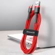 Cablu incarcator USB, cablu 2m, micro USB, Red Cafule, 28035 Baseus