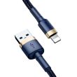 Cablu incarcator USB pentru Iphone, Lightning 2.0m, NavyBlue Gold Cafule, 29076 Baseus
